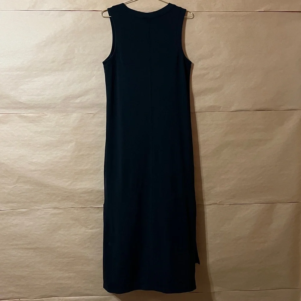 Lululemon | All Yours Tank Maxi Dress Vitasea Pima Cotton Black Size 8